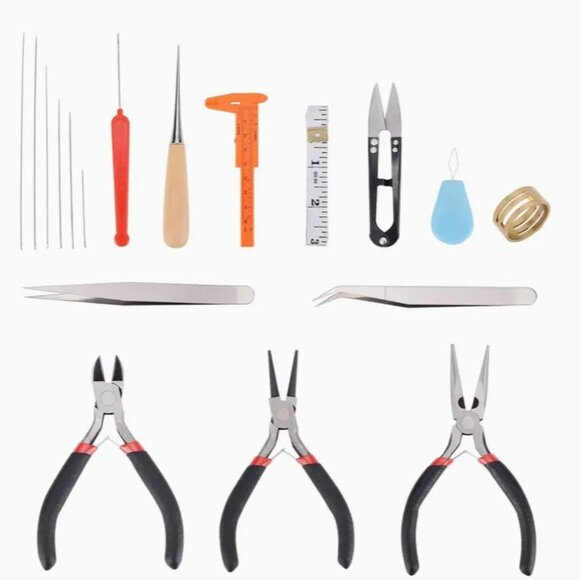 19Pcs Jewelry Making Tools Kit With Zipper Storage Case For Jewelry Crafting - Picture 2 of 4